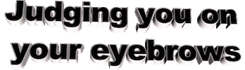 eyebrows love Sticker by AnimatedText