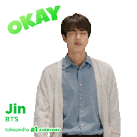 Jin Bts Ok Sticker by Tokopedia