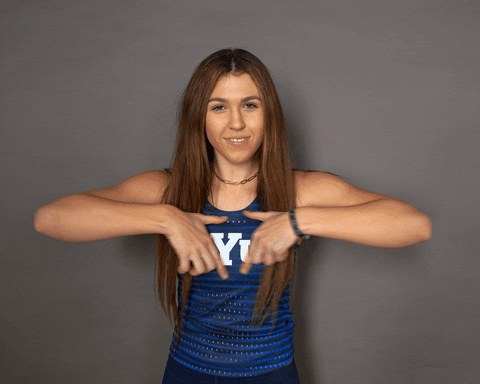 Jersey Trackfield GIF by BYU Cougars