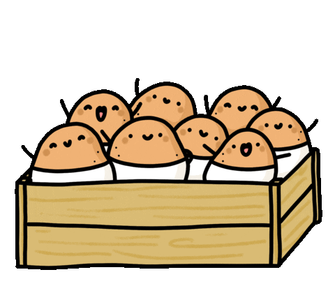 Happy Potato Sticker by KiraKira