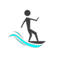 Wave Surf Sticker by TentacleSurf