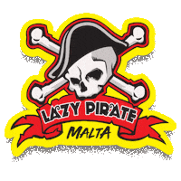 LazyPirate malta boat party lazy pirate Sticker