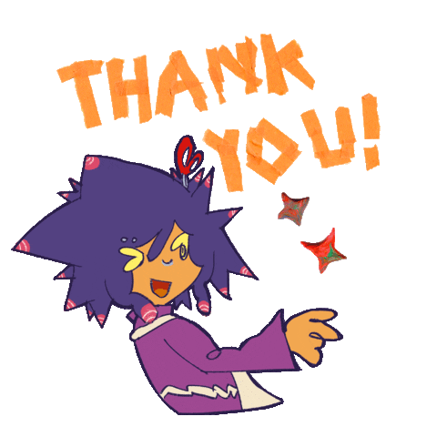 iamtheangrysons giphyupload sticker animated thank you Sticker