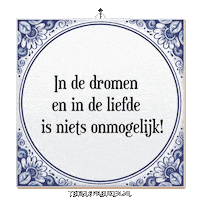 Hoop Daring Sticker by Tegelspreuken.nl