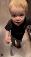 Toddler's Valiant Attempt at Whistling Doesn't Go as Planned