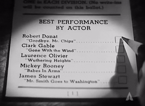 Robert Donat Oscars GIF by The Academy Awards