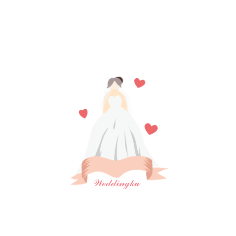Weddingku_Group giphyupload wedding bride groom Sticker