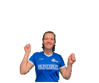 kvBlauwWit bw kloetinge blauw wit kloetinge bw 2 Sticker