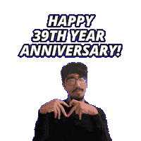 39Th Anniversary Sticker