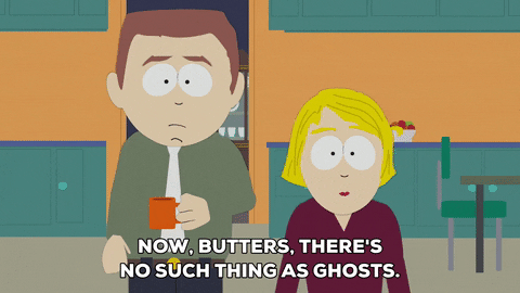 scared ghosts GIF by South Park 