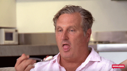 Watching Tv Eating GIF by Gogglebox Australia