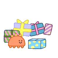 Merry Christmas Gifts Sticker by DINOSALLY