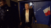 marine le pen meeting GIF by franceinfo