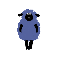 elenakurylko loop surprised character sheep Sticker