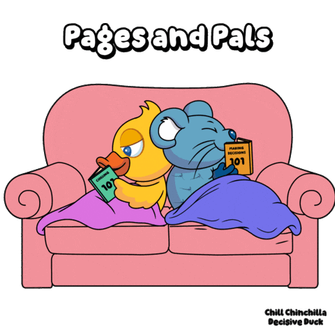 Chill Read Sticker by VeeFriends