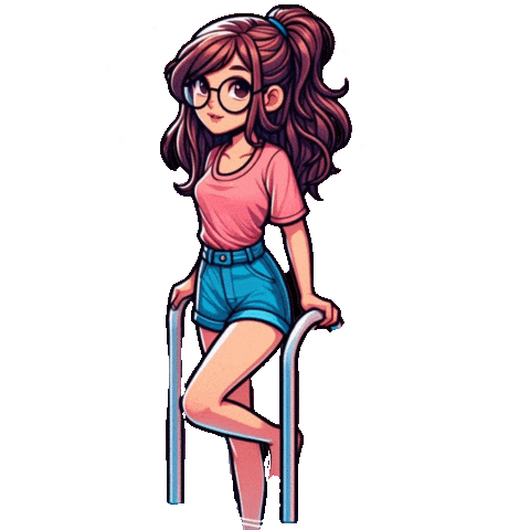 Girl Pool Sticker