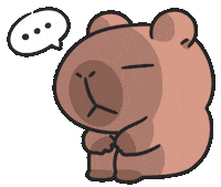 Sad Capybara Sticker