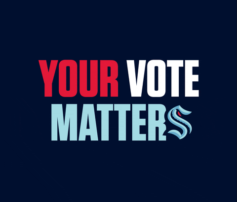 Voting Ice Hockey GIF by Seattle Kraken
