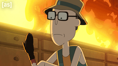 Rick And Morty Fire GIF by Adult Swim