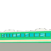 Train Station Travel Sticker by Abster