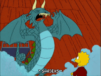 lisa simpson smoke GIF