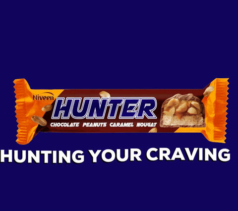 Niveen_brands giphygifmaker yummy hunter peanuts GIF