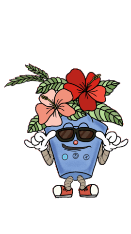 Flowers Vacation Sticker