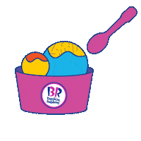 baskinrobbinsmalaysia love happy wow excited Sticker