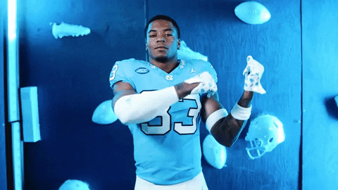 North Carolina Football GIF by UNC Tar Heels