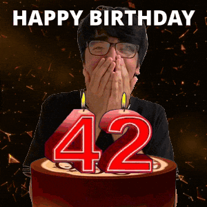 Happy 42Nd Birthday GIF