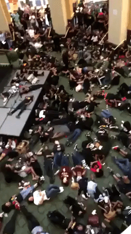 UNC Charlotte Students Stage 'Die In' in Wake of Police Shooting