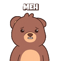 Teddy Bear Shrug Sticker by BEARISH