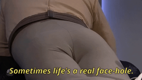 sometimes lifes a real face hole GIF by Saturday Night Live