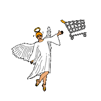 qvcdeutschland shopping angel devil buy Sticker