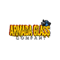 Happy Fun Sticker by Armada Glass Company