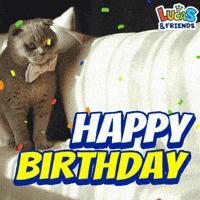 Happy Birthday GIF by Lucas and Friends by RV AppStudios