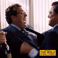 paramountmovies kiss leonardo dicaprio jonah hill wolf of wall street GIF