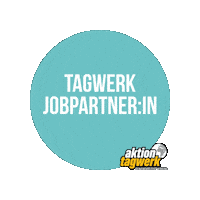 aktiontagwerk aktion-tagwerk aktiontagwerk jobpartnerin jobpartnerinnen Sticker