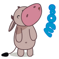 Farm Animal Kiss Sticker by Afternoon films