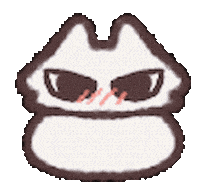 Round And Round Cat Sticker