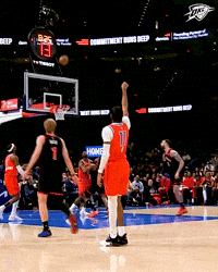 High Five Lets Go GIF by OKC Thunder