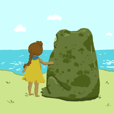 AbbyCali magic frog windy coast GIF