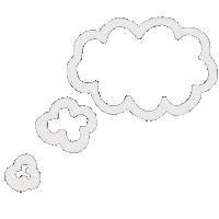 Thinking Dreaming Sticker