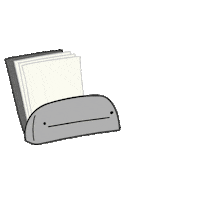 working office supplies Sticker by javadoodles