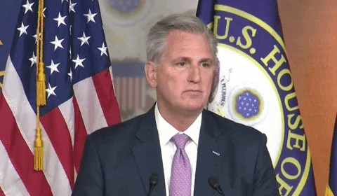 Kevin Mccarthy Shrug GIF by GIPHY News