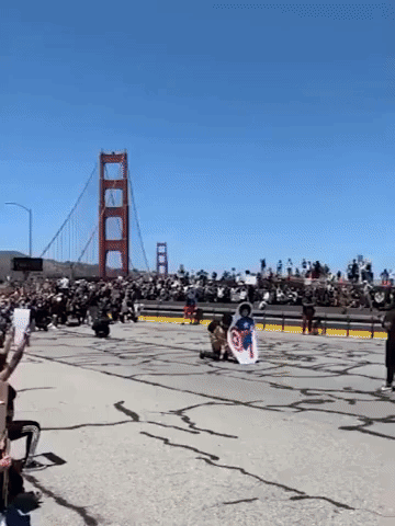 Protesters Block Golden Gate Bridge During San Francisco Rally