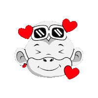 Zhot love baby amor hearts Sticker