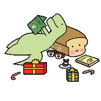 Happy Christmas Bread Sticker by Loof and Timmy