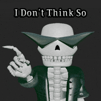 MediocreMetastasis skeleton i dont think so nuh uh uh uh uh GIF