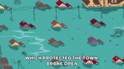 scared flood GIF by South Park 
